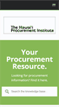 Mobile Screenshot of hawaiiprocurementinstitute.com