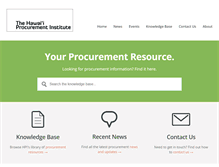 Tablet Screenshot of hawaiiprocurementinstitute.com